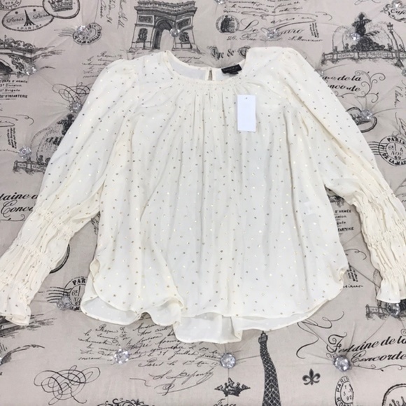 Current Air Metallic Dot Smocked Top - Picture 8 of 9